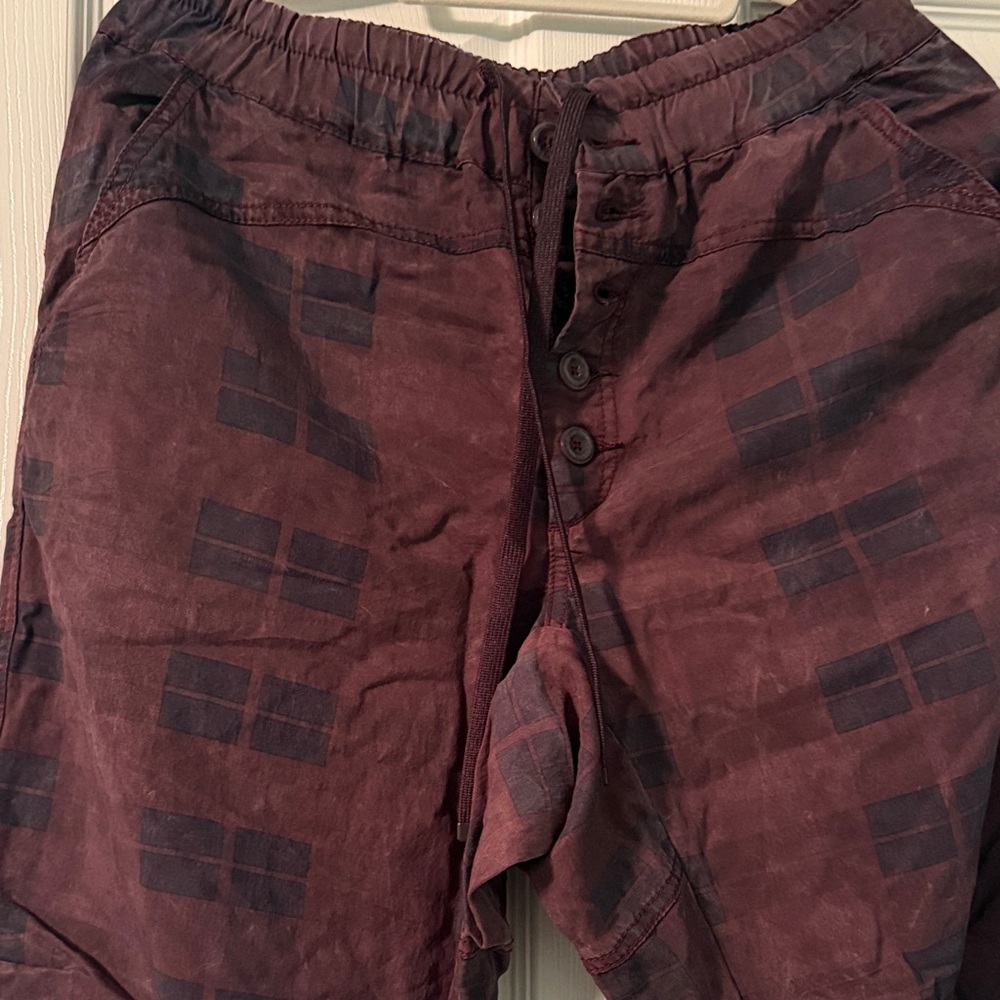 Anthropologie Deep Red Trousers